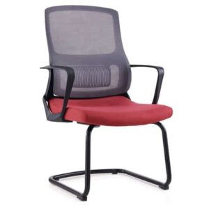 13426 chaise visiteur a maille lazio cb rougenoire.jpg