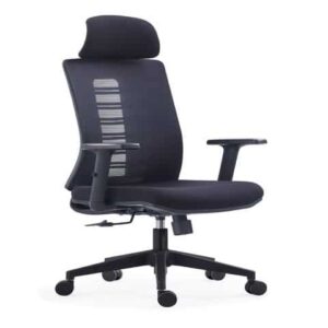 38458 fauteuil dossier haut en maille avec cintre 632ab noir.jpg