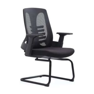 38743 fauteuil visiteur en maille 679cb noire.jpg