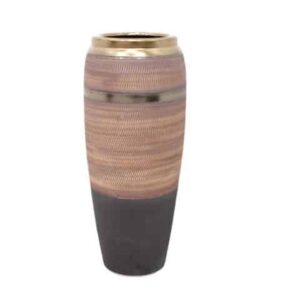 43257 vase de decoration ref 029 2 26x26xh58 noire saumon dore pm.jpg