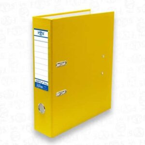 44697 classeur lev pvc a4 75 mm fabs avec perfo dos 75 jaune ref 34200.jpg